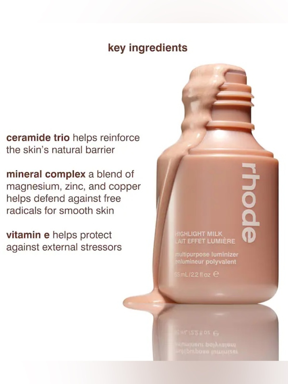 NIB Rhode Highlight Milk Multipurpose Luminizer - Picture 4 of 8